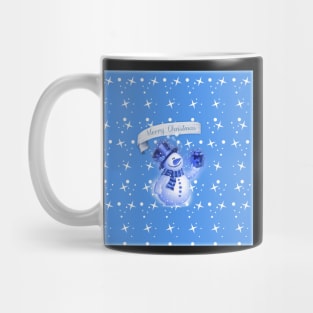 Cute Snowman Christmas Greeting Mug